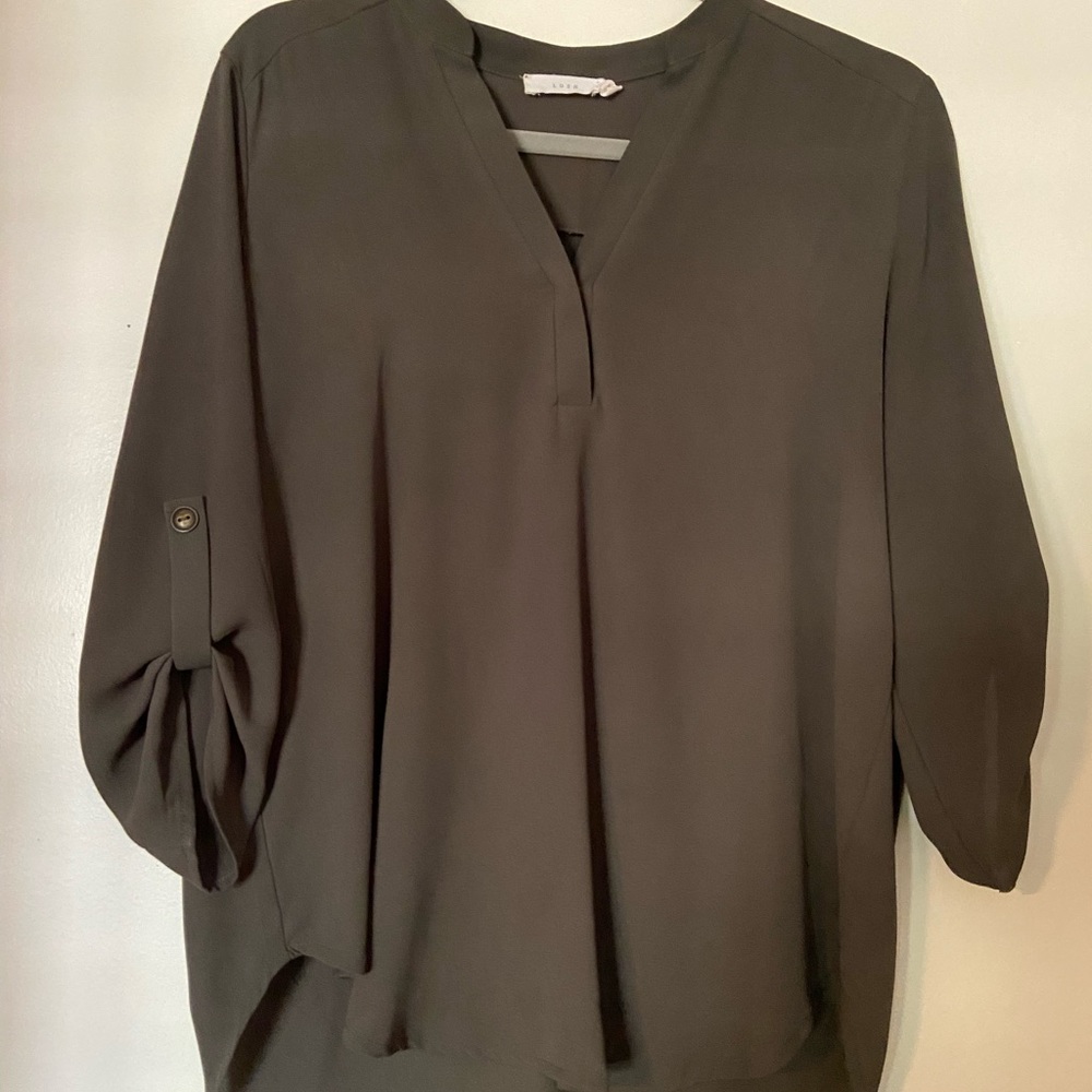 Lush 3/4 sleeve- chiffon